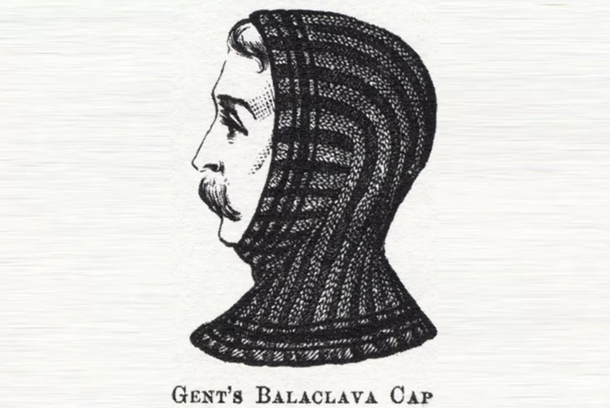 picture of man in vintage balaclava