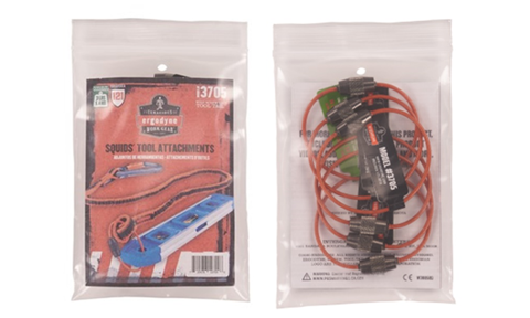 Recalled Ergodyne Squids 3705 Wire Tool Attachment packaging – front & back