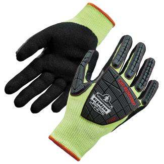 ProFlex 7141 Hi-Vis Nitrile Coated Cut-Resistant Gloves - ANSI/ISEA 105-2016 A4, EN388: 4X42DP, 13g, Wet Grip, Dorsal Protection 