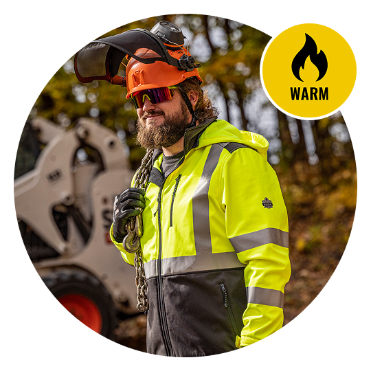 Person outside on a fall day in warm clothing