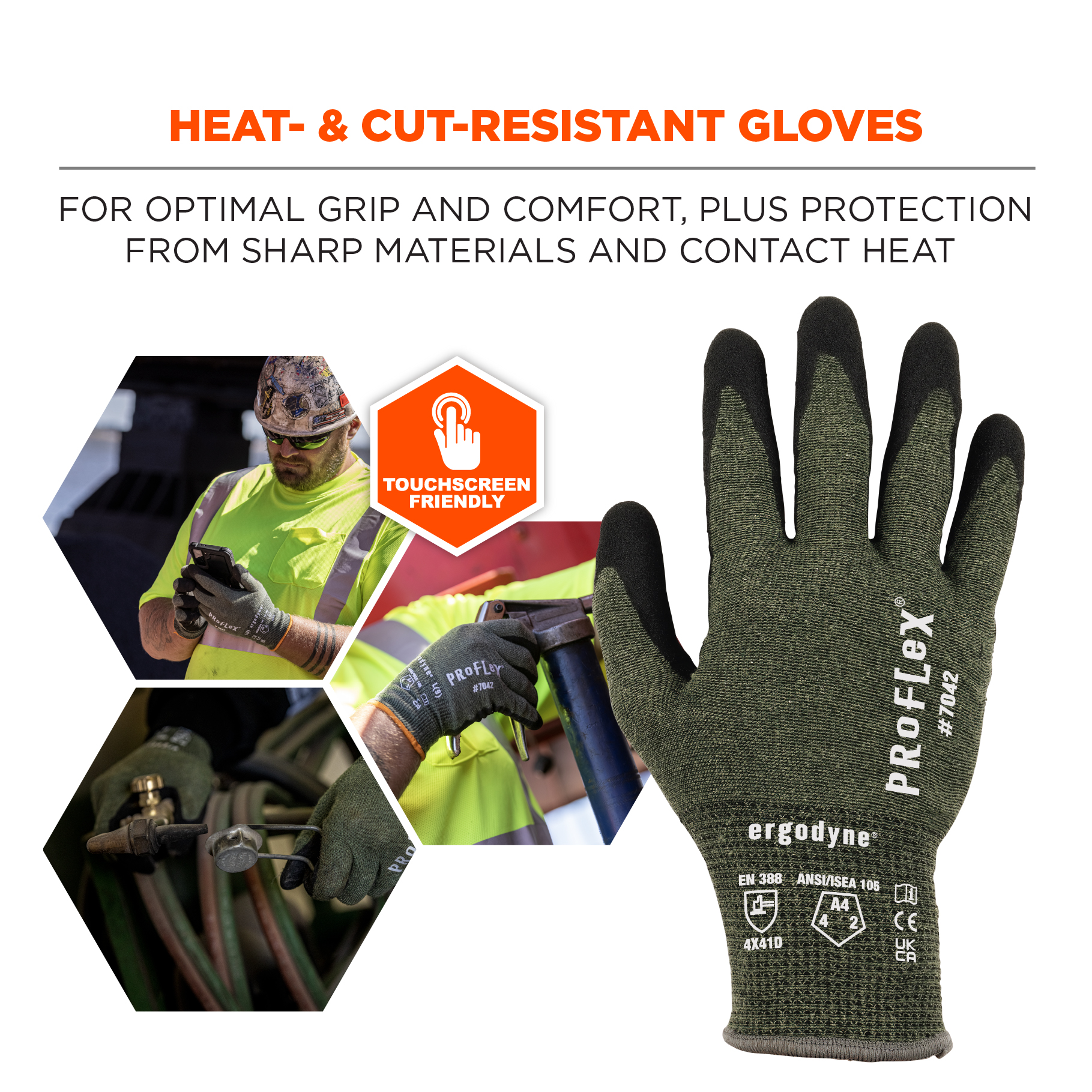 ProFlex 812CR6 Utility Cut Resistance Gloves - ANSI/ISEA 105-2016