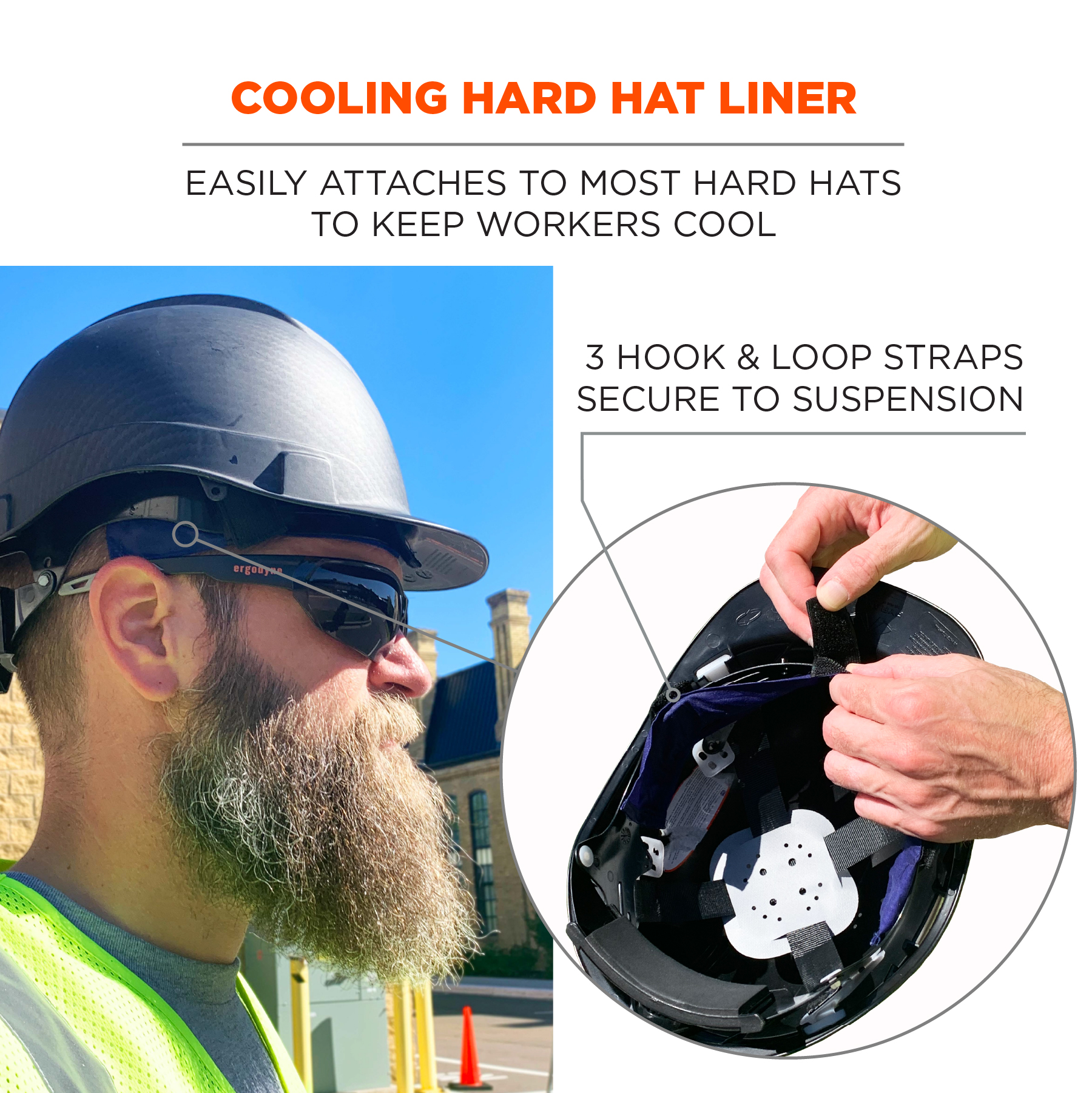 Cooling Liner Hard Hat Insert