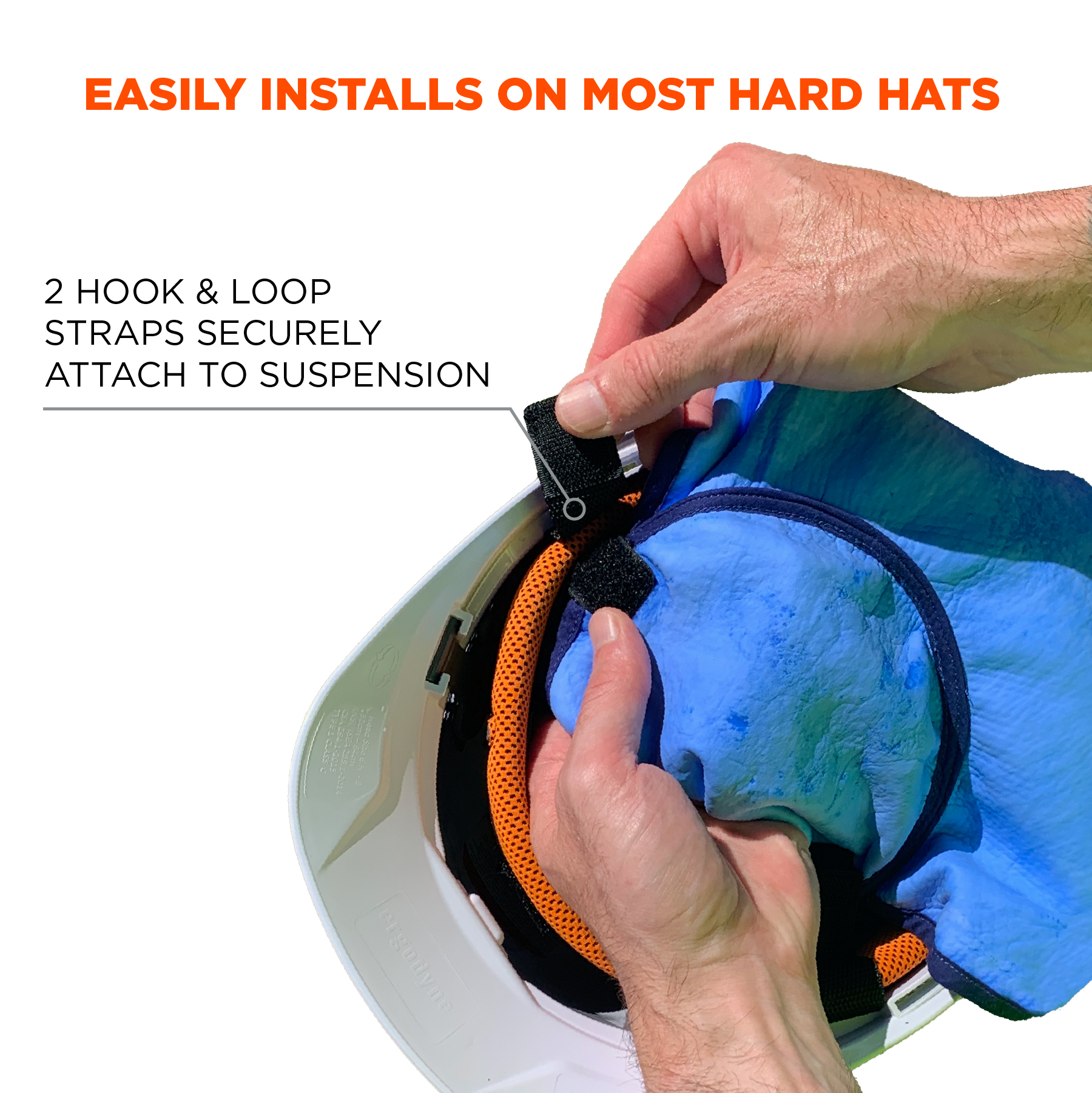 Ergodyne Chill-Its 6609 Hard Hat Liner Sweatband, Terry Cloth