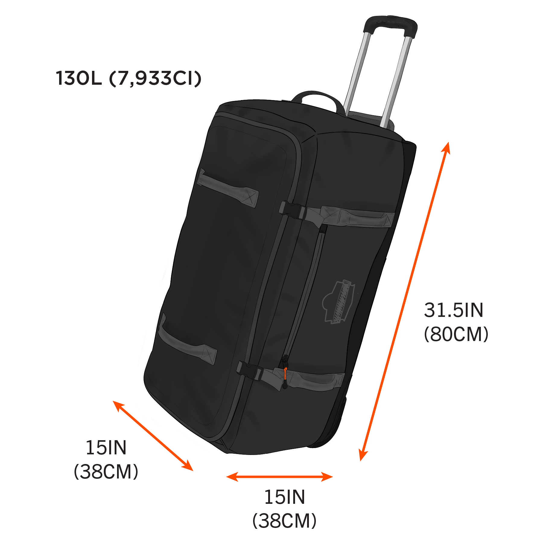 zijde Handschrift overschot Water-Resistant Wheeled Duffel Bag | Ergodyne