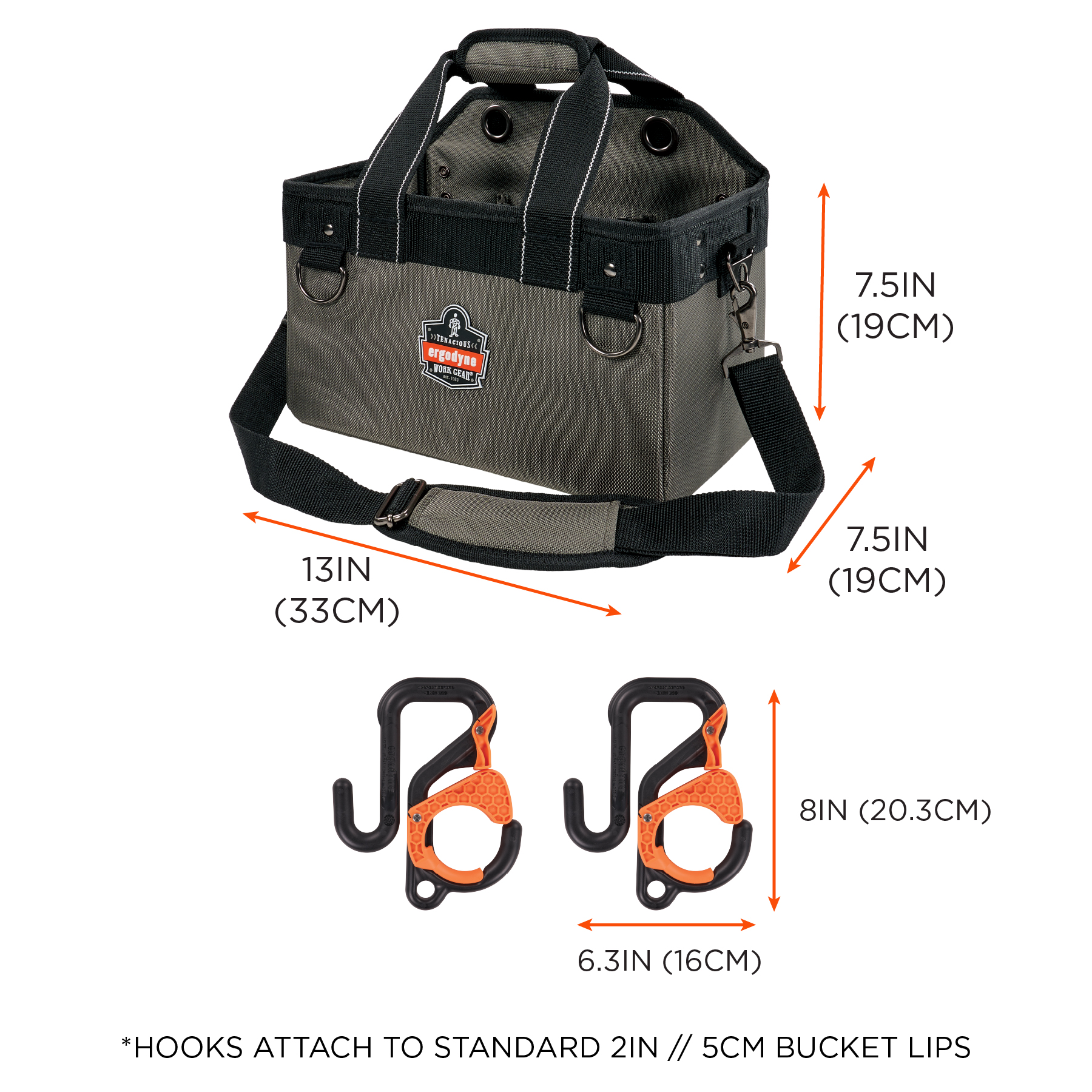 GateMouth Open Face Tool Bag by Bucket Boss