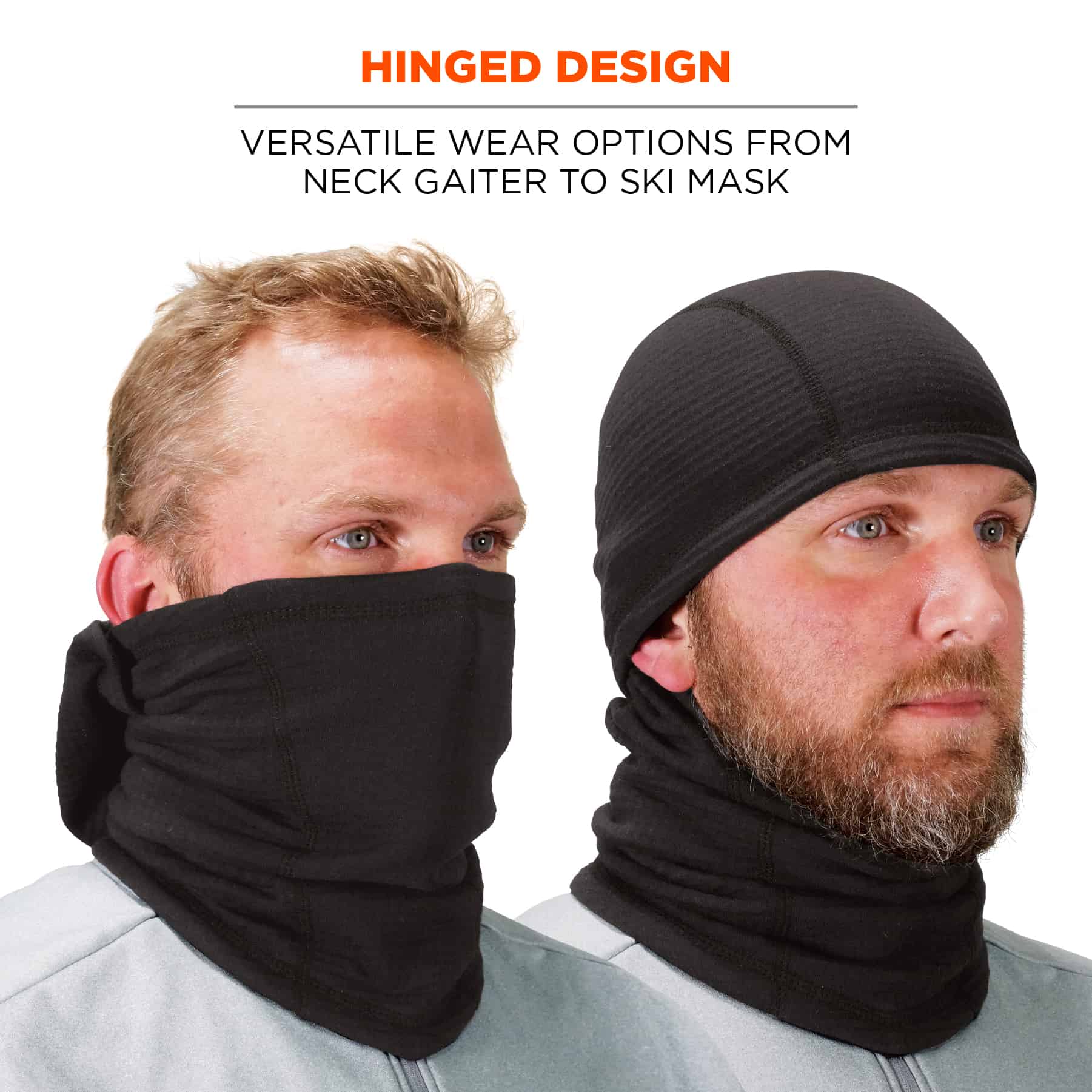 Fullsheild 2Pack 100% Flame Resistant Cotton FR Balaclava 12 Cal Arc Rated Face Mask Hood for Men Women One Size Black