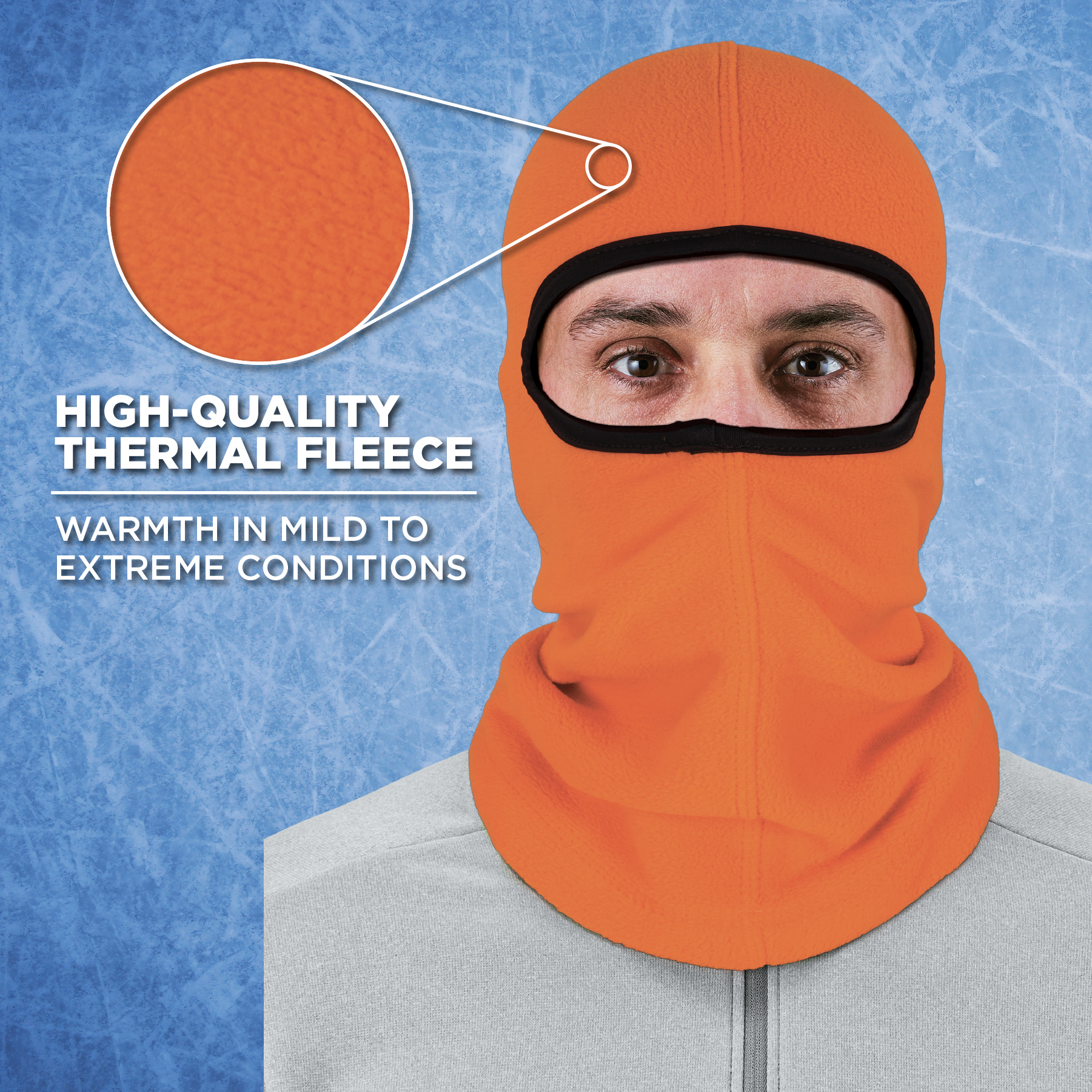 FR Rated Balaclava, Winter Face Mask, Thermal Fire Resistant Modacrylic  Fleece, Ergodyne N-Ferno 6828,Black