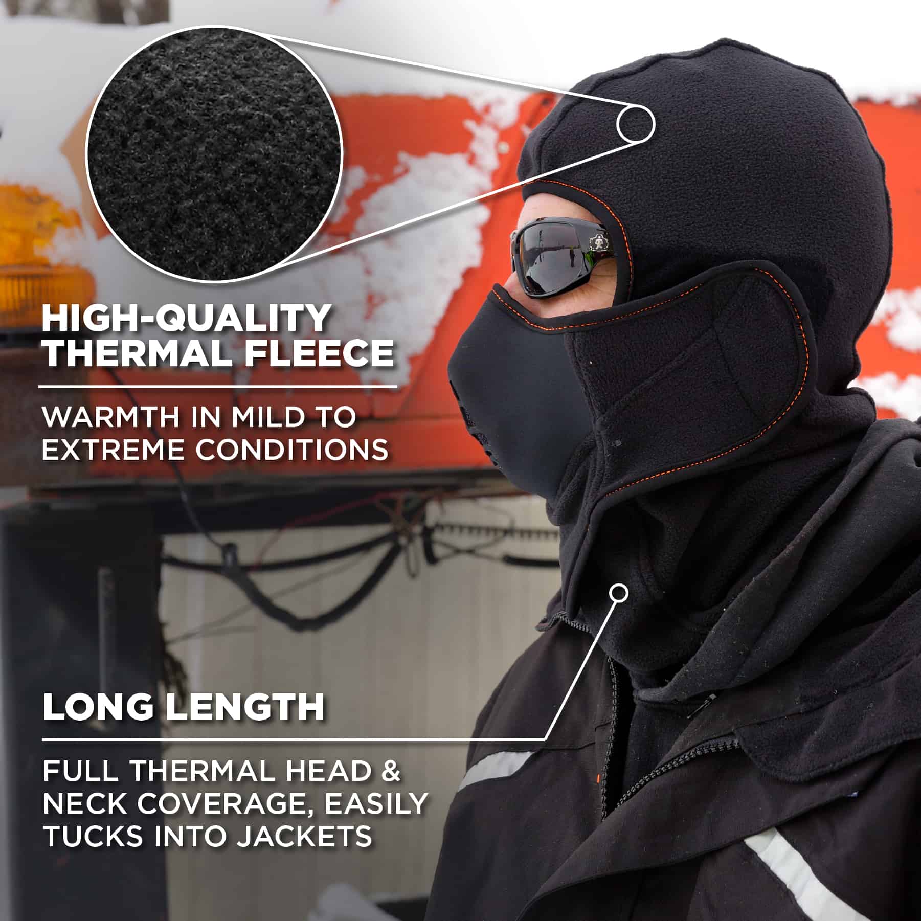 Balaclava Cold Weather Mask, Hard Hat Liner