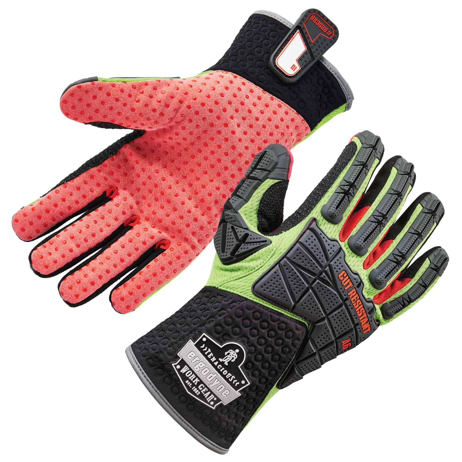 Ergodyne ProFlex 901 Half-Finger Leather Impact Gloves EGO17784