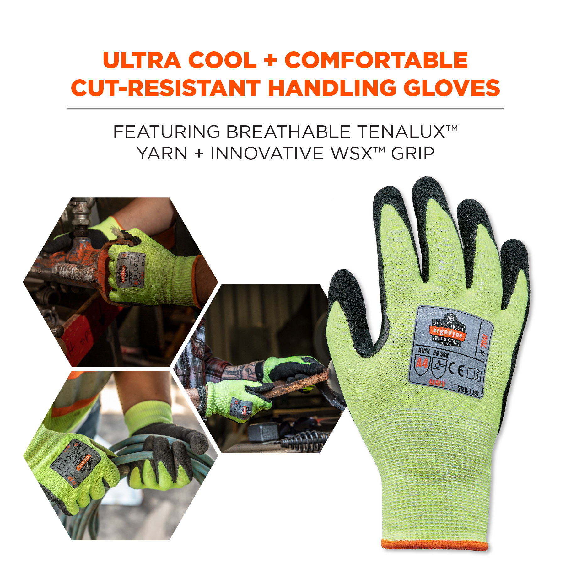 ANSI/ISEA 105-2016 A4 Nitrile-Coated CR Gloves