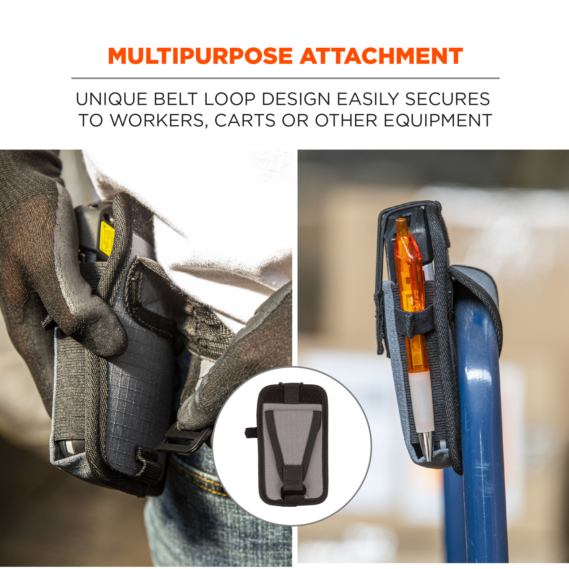 Wireless Scanner Holster (Small) with Belt Clip, Belt Loop, and Shoulder  Strap