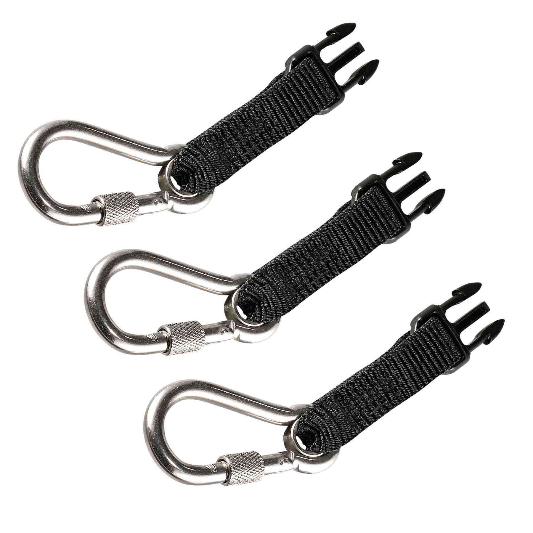 Tool Lanyard with Carabiner Attachment Retractable Elastic Rope
