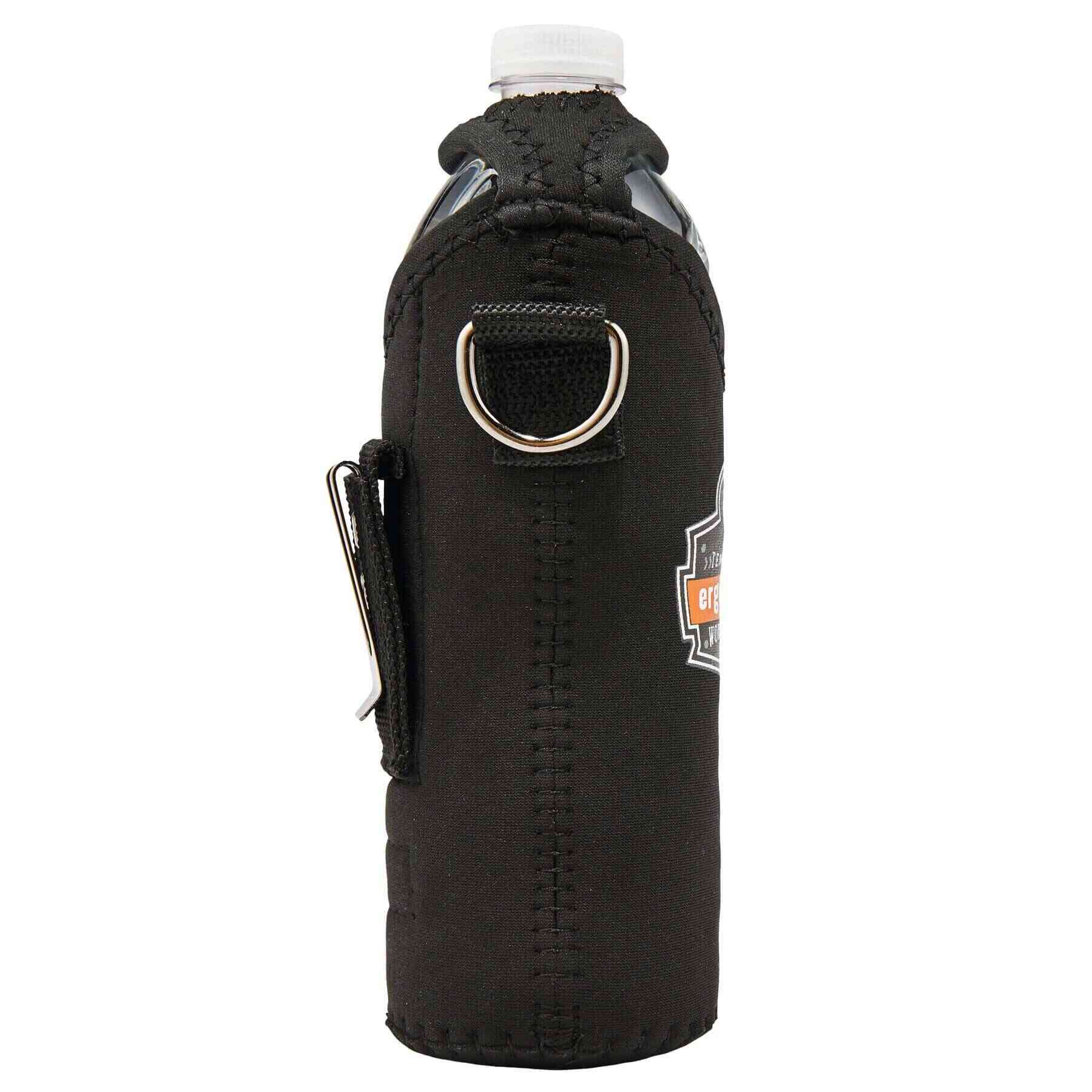 Cola shape StainlessSteel Water Bottle Holder for Backpack Attaches with a  Clip