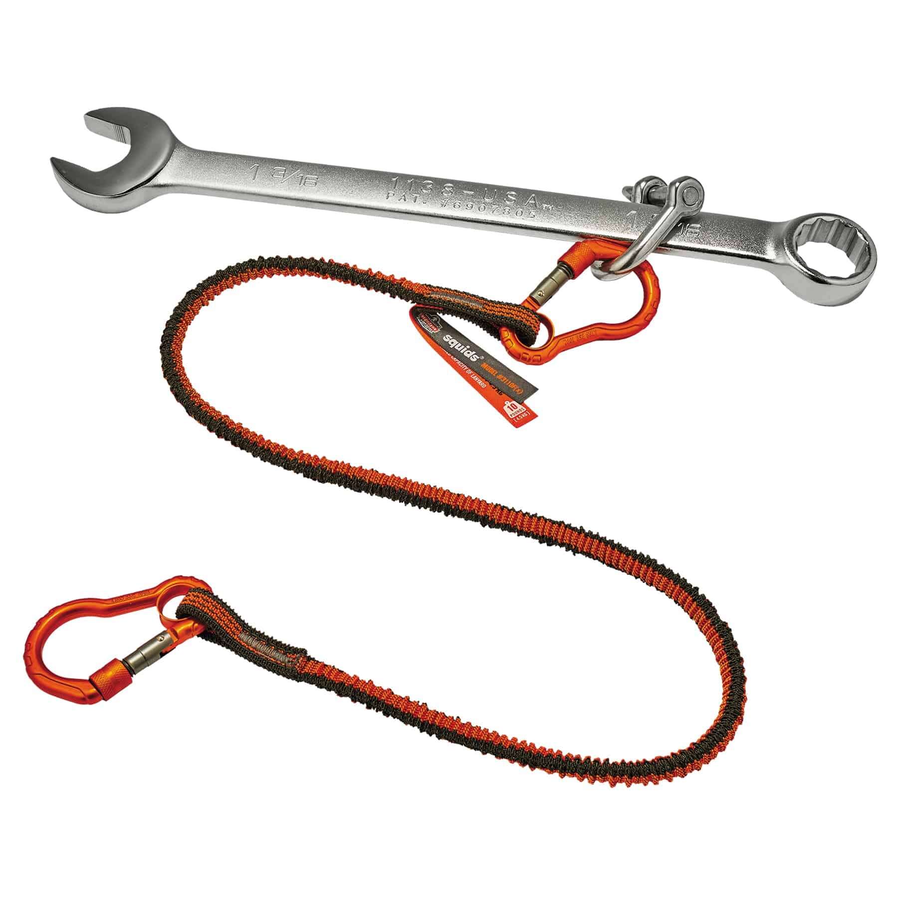 Ergodyne Squids 3104F(x) Tool Lanyard - Carabiner and Choke Loop - 10lbs