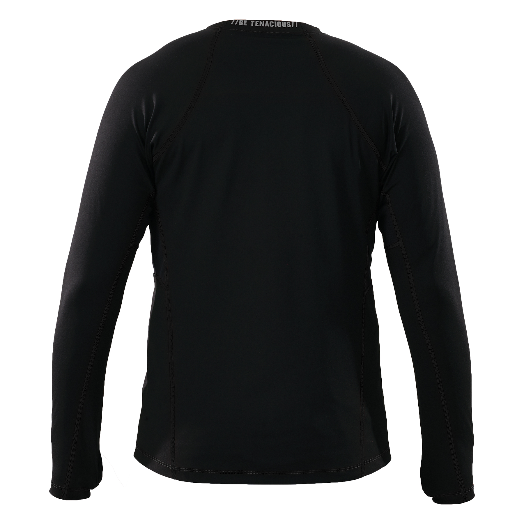 Long Sleeve Relaxed Fit Thermal Shirt - Black