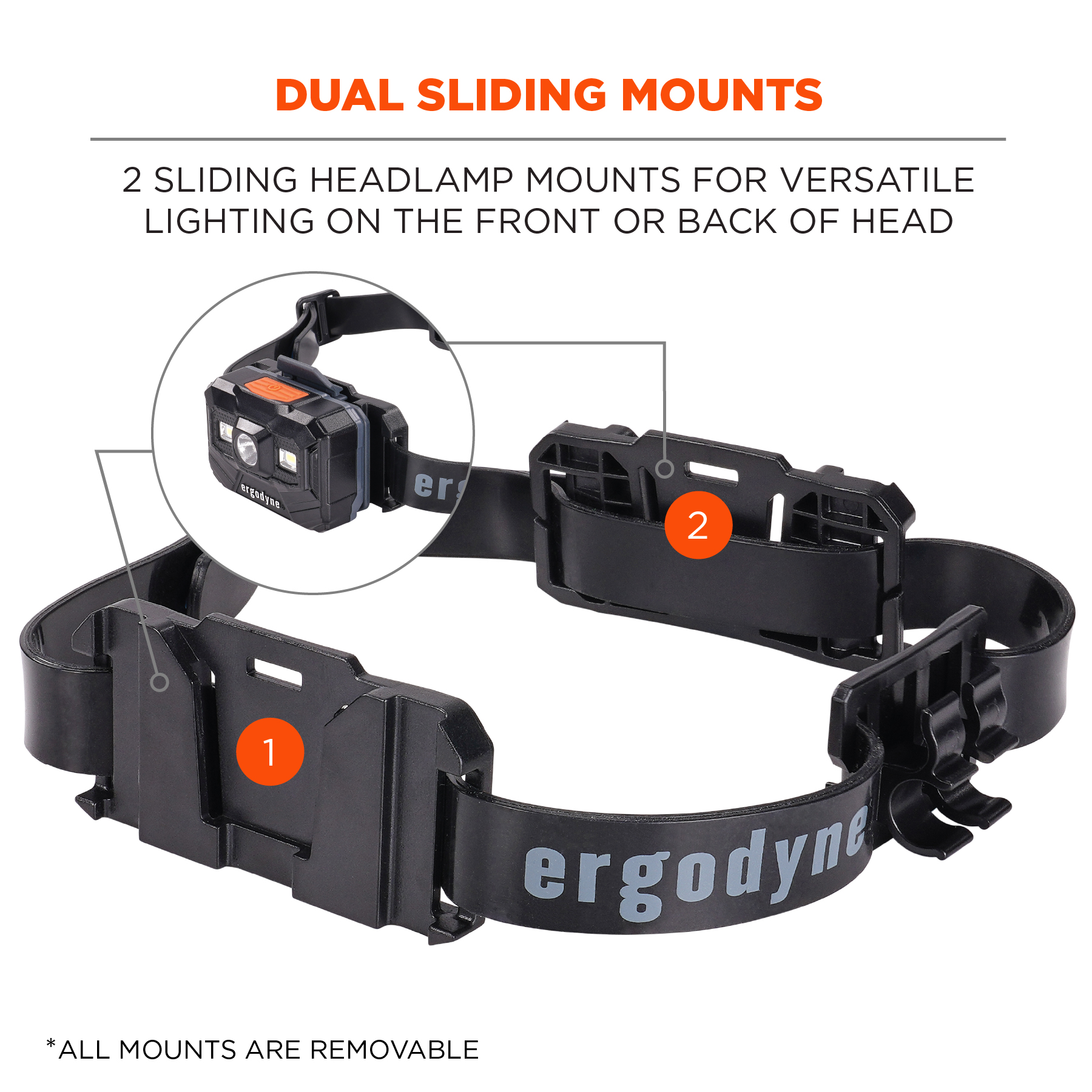 Headband Light Mount with Silicone Strap