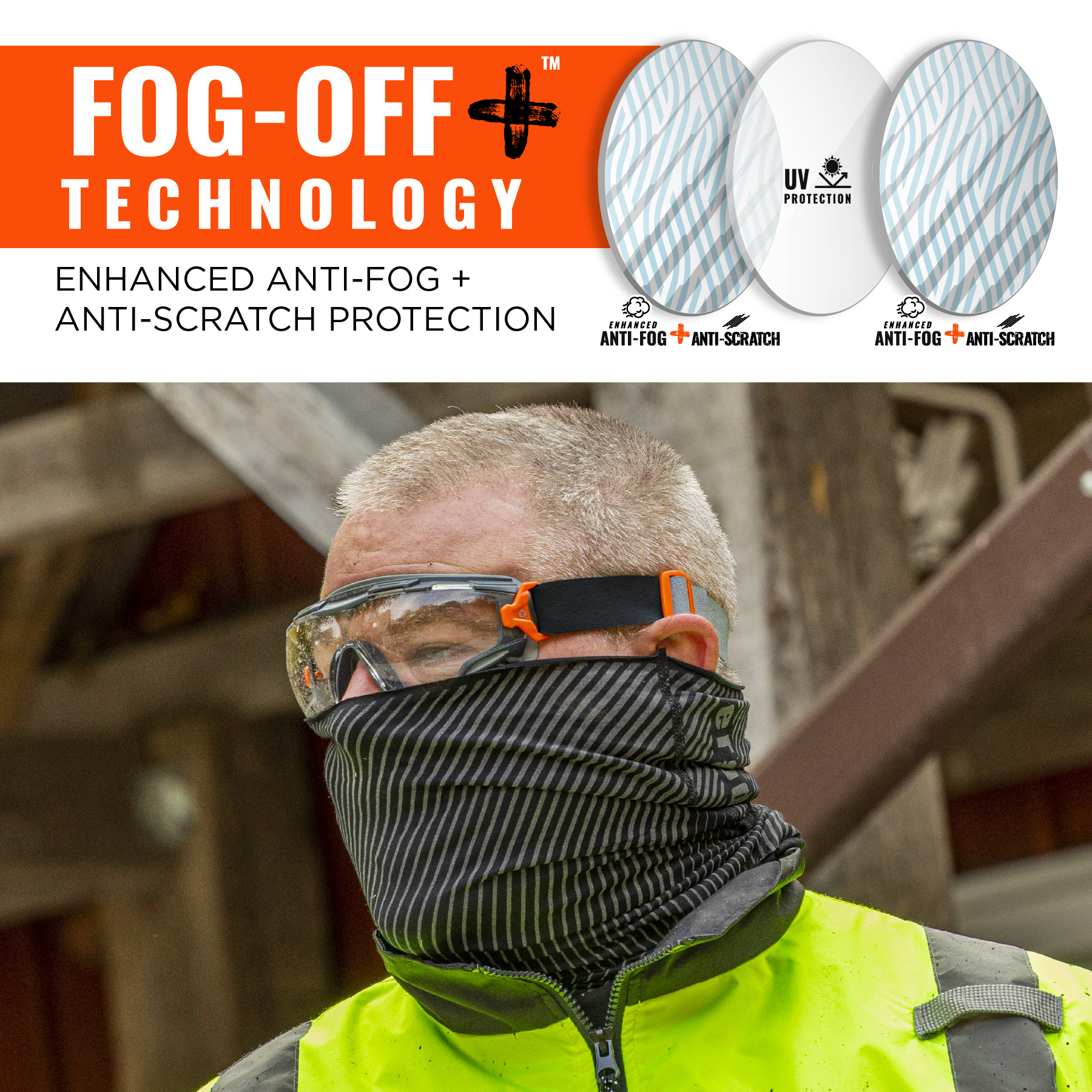 OTG Safety Goggles with Neoprene Strap