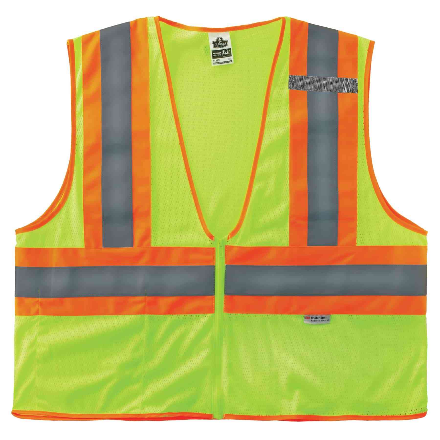 Hi-Vis Work Vest, Two-Tone, | Ergodyne Zipper