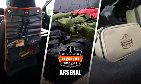 Arsenal tool roll up, duffel bags and softshell tool case