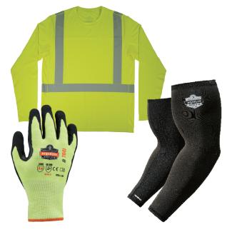 Chill-Its cooling shirt and sleeves and ProFlex Gloves