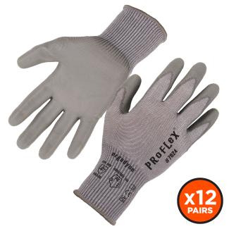 Ergodyne ProFlex Tena-Grip 720 Work Gloves 17116, Size 2XL, EVA Foam, Gray,  Black, Orange