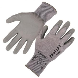 GLOVES LATEX COATED GRAY MEDIUM YELLOW CUFF FIRM GRIP 48PC PDQ - Regent  Products Corp.