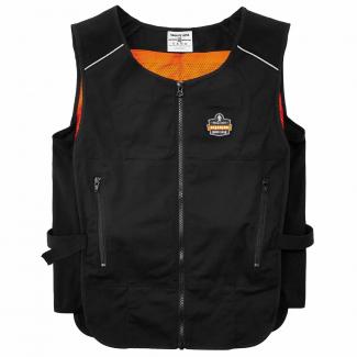 Chill-Its 6665 Embedded Polymer Cooling Vest with Zipper, Nylon/Polymer,  Large, Lime, Ships in 1-3 Business Days - Office Express Office Products