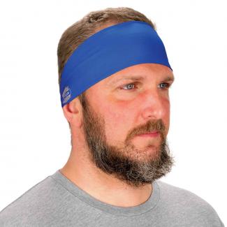 ALLEGRO COOL-OFFS HEAD/NECK BAND/BANDANA, BLUE, ONE SIZE FITS ALL, COTTON -  Work Hats, Headbands, & Headwear - ALO8405-51