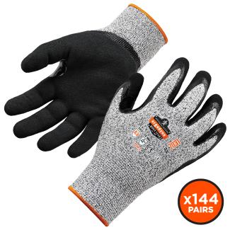 ESD Cut Resistant Gloves: Uncoated, XS-2XL, TEC-GL2500 - Cleanroom