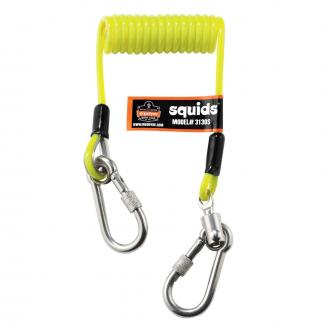 Squids 3130M Coiled Cable Tool Lanyard - 5lb | Ergodyne