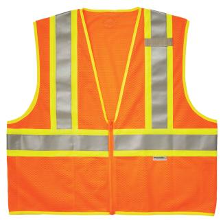 GloWear 8230Z Two-Tone Hi-Vis Safety Vest - Type R, Class 2, Zipper