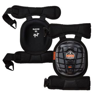 Injected Gel Knee Pads with Comfort Straps - Short Hard Cap | Ergodyne