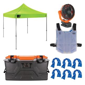 Chill-Its 6672 Heat Stress Prevention & Recovery Station Kit