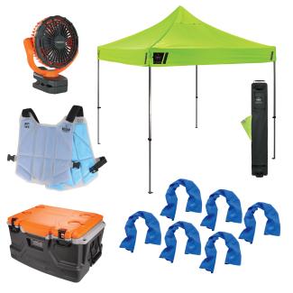 Chill-Its 6672 Heat Stress Prevention & Recovery Station Kit