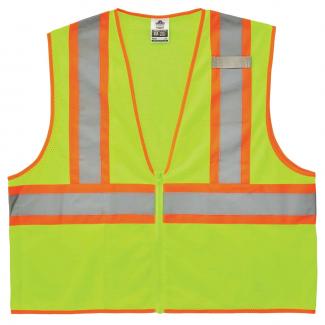 Hi-Vis Work Vest, Economy Two-Tone, Zipper | Ergodyne