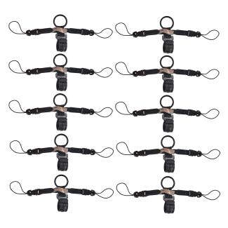 Squids 3141 Barcode Scanner Lanyard - D-Ring and Clip Attachments (10-Pack)