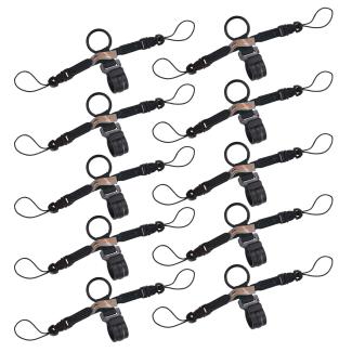 Squids 3141 Barcode Scanner Lanyard - D-Ring and Clip Attachments (10-Pack)