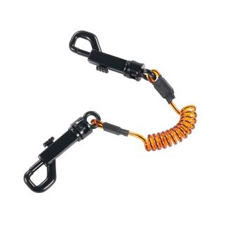 Squids 3152 Coil Lanyard with Dual Swivel Hooks - 2lbs / 0.9kg