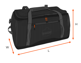 Length x Width x Height of bag