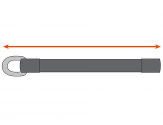 Length measures total length of tail