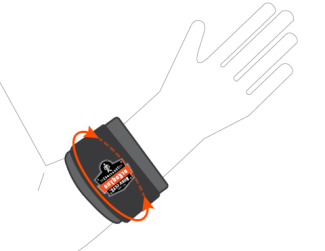 Measure around your forearm