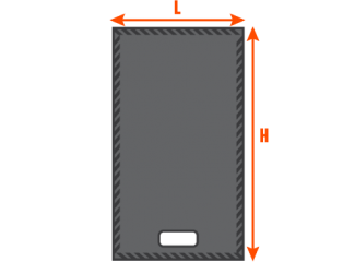 Length x Height of kneeling pad