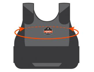 Measure length around your chest