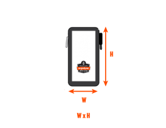 Width x Height of pouch