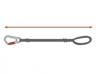 Length measures total length of lanyard