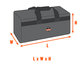 Length x Width x Height of bag