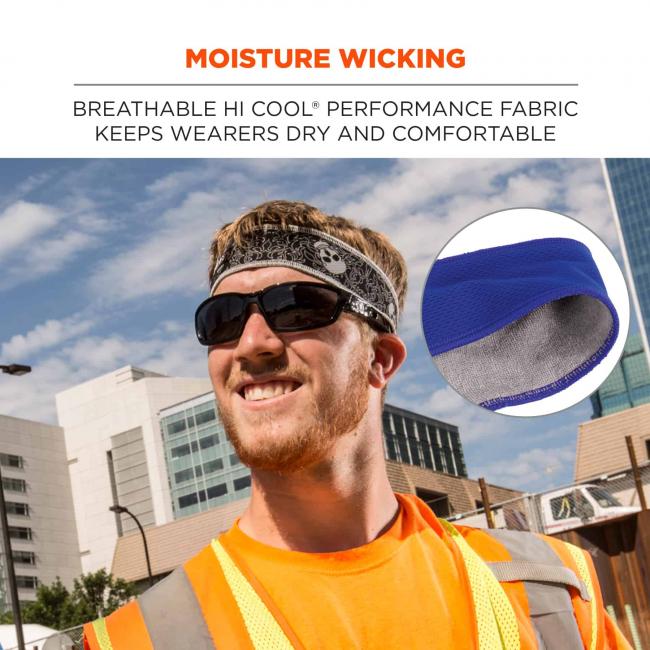 Moisture Wicking Headband, Headwear | Ergodyne