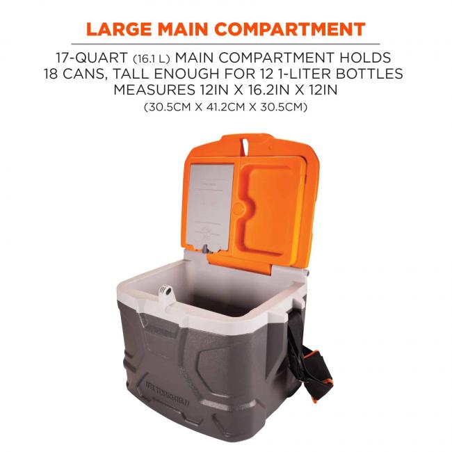 hard cooler with compartments