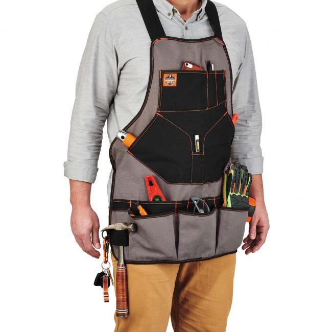 Download Canvas Tool Apron, Shop Apron, Bib Apron | Ergodyne