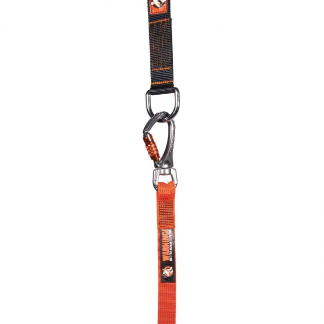 SECULOK Aluminum Alloy Screw Locking Carabiner Tool Lanyard, Retractable  18-30 Inch Nylon Webbing w/ 15 Lbs Capacity, High-Visibility for Safety on